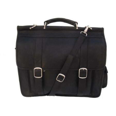 PIEL Black European Briefcase 2368-BLK